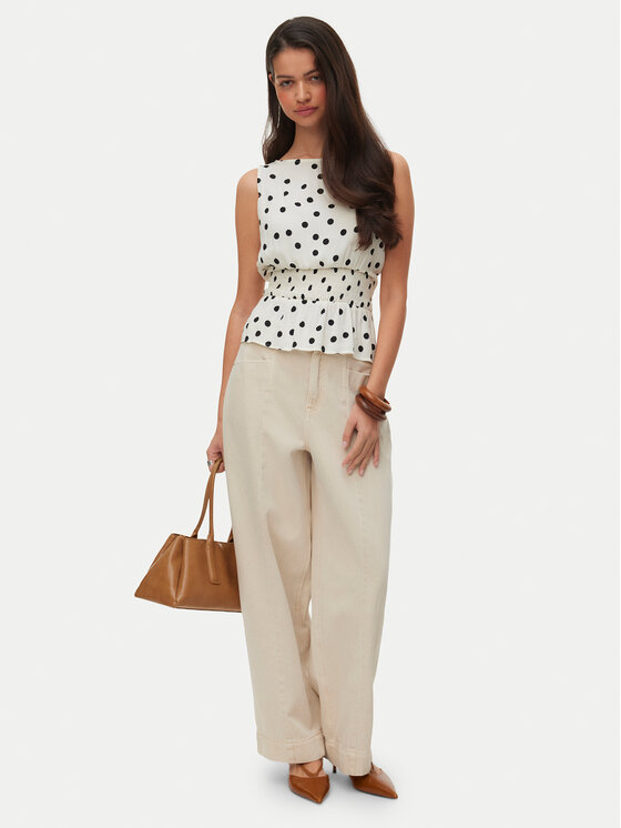Vero Moda Vero Moda Särkpluus Elisa 10347963 Valge Loose Fit