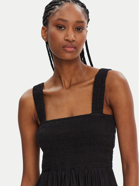 Seafolly Seafolly Sommerkleid Faithful 54865-DR Schwarz Regular Fit