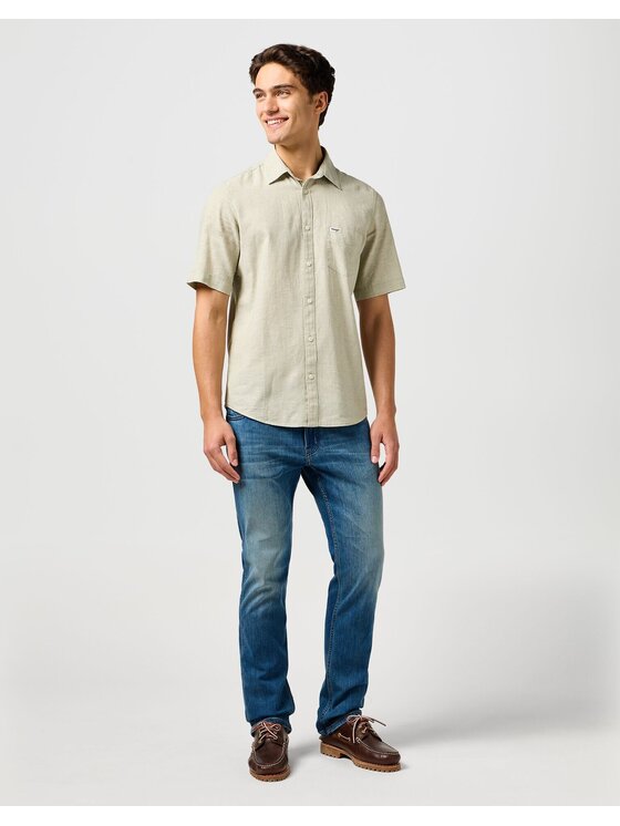 Wrangler Wrangler Jeansy GREENSBORO Niebieski Straight Leg
