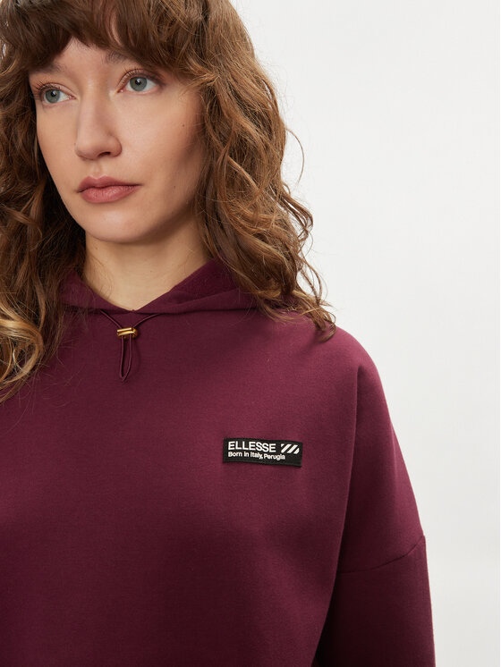 Ellesse burgundy hoodie shop
