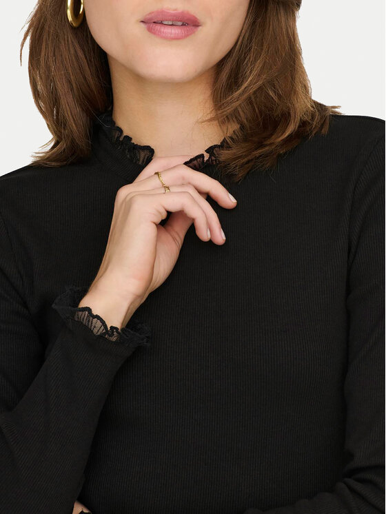 ONLY ONLY Блуза Leslie 15277888 Черен Regular Fit