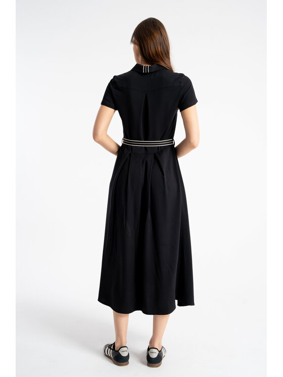 CLICK CLICK Φόρεμα πουκάμισο 70-849 Μαύρο Regular Fit