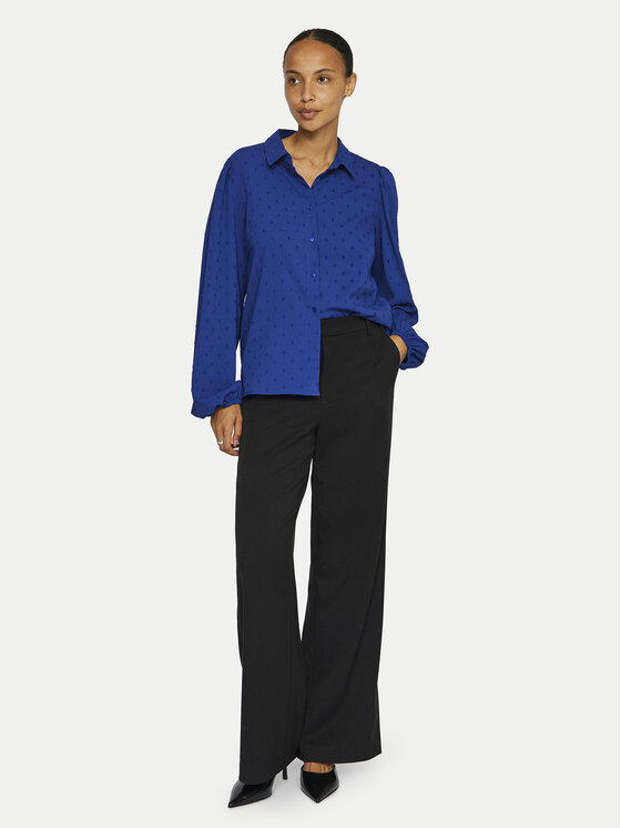Vila Vila Camicia Brietta 14102572 Blu Regular Fit