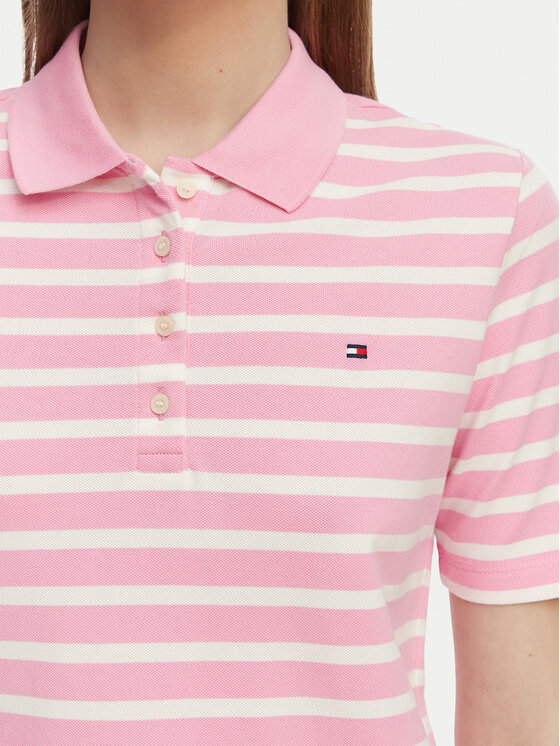 Tommy Hilfiger Tommy Hilfiger Polo 1985 WW0WW43224 Różowy jasny Regular Fit
