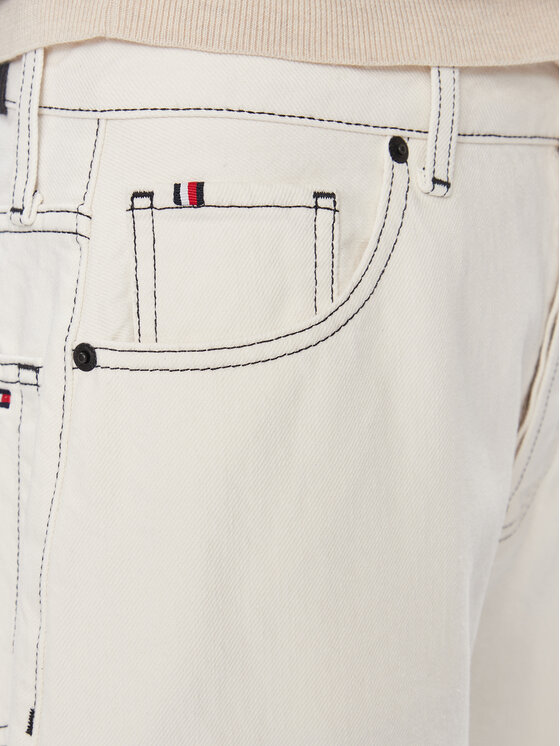 Tommy Hilfiger Tommy Hilfiger Jeansy WW0WW40643 Écru Slouchy Fit