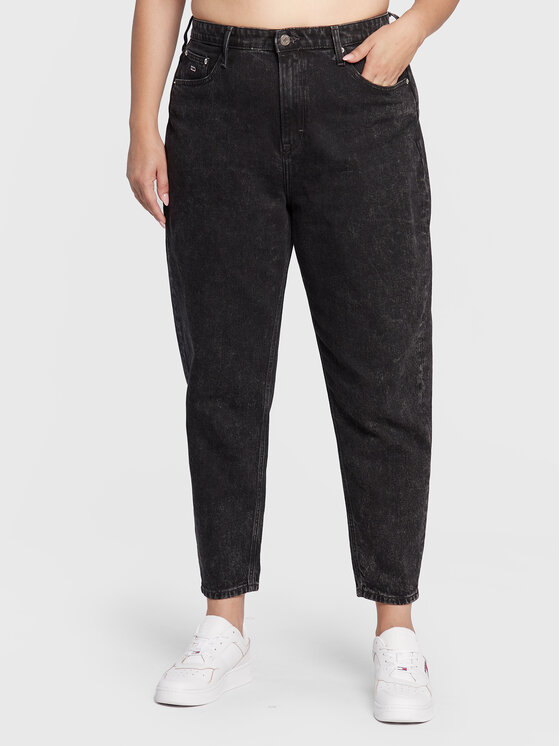 Jeans Mom DW0DW13772 Nero Mom Fit