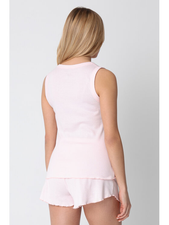 LaLupa LaLupa Piżama LA147 Różowy Comfort Fit