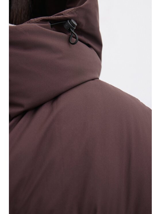 Estro Estro Kurtka puchowa ER00120566 Brązowy ciemny Loose Fit