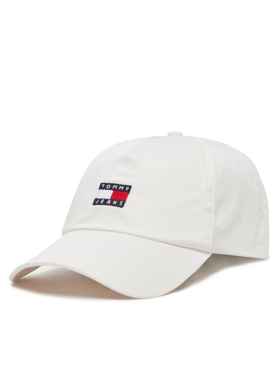 Șapcă Tommy Jeans Heritage Core Cap AM0AM12933 Alb