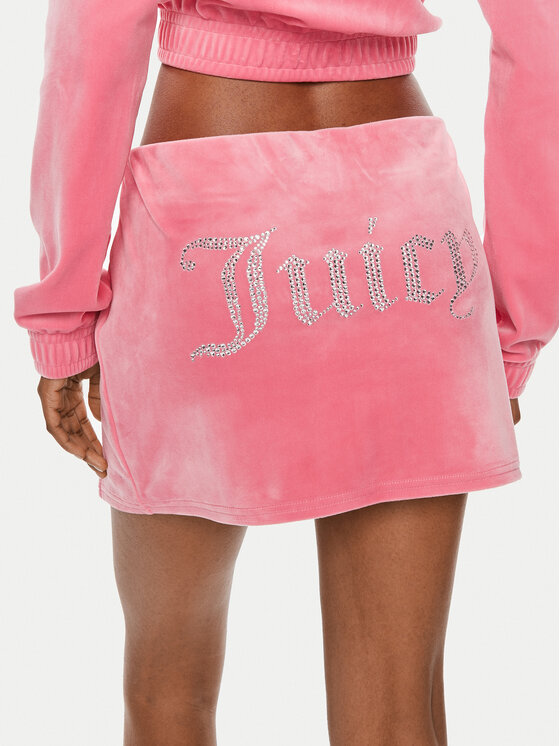 Juicy Couture Juicy Couture Spódnica mini Maxy JCWGS24307 Różowy Slim Fit