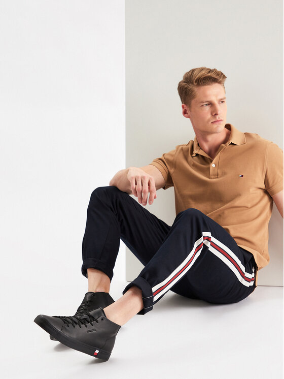 Tommy Hilfiger Tommy Hilfiger Tenisice Modern Vulc Hi Corporate Lea FM0FM04352 Crna