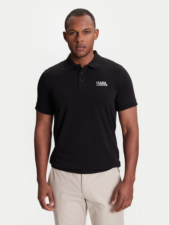 KARL LAGERFELD KARL LAGERFELD Polo 745088 553235 Crna Regular Fit