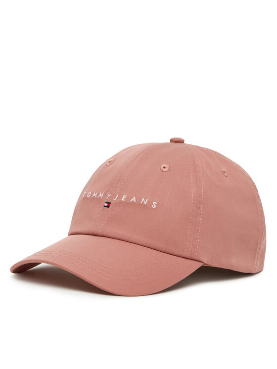 Tommy Jeans Șapcă Linear Logo 6 Panel AW0AW16868 Roz