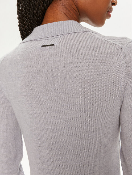 Calvin Klein Calvin Klein Φόρεμα υφασμάτινο K20K207219 Γκρι Slim Fit