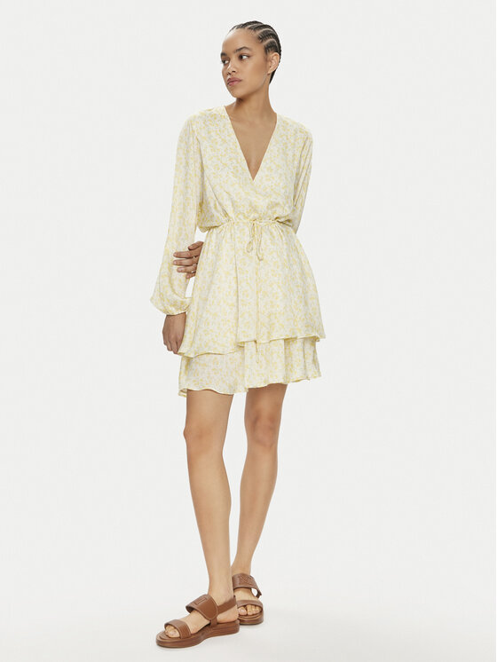 Gina Tricot Gina Tricot Sukienka letnia 22684 Żółty Loose Fit