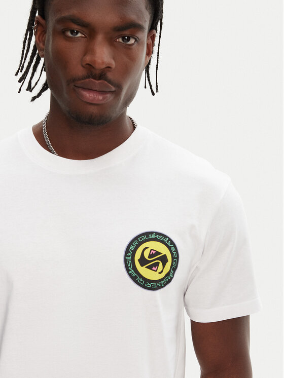 Quiksilver Quiksilver T-Shirt Circle Back Ss EQYZT08054 Λευκό Regular Fit