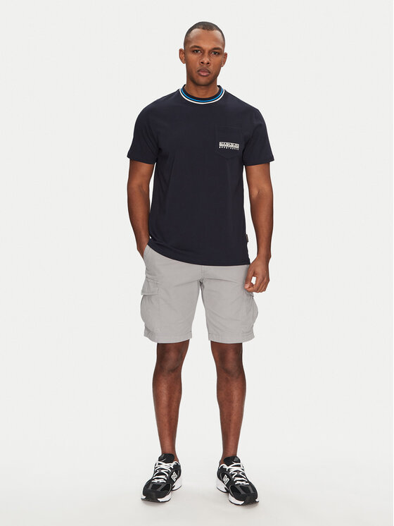 Napapijri Napapijri T-Shirt S-Murlo NP0A4IEJ1761 Granatowy Regular Fit