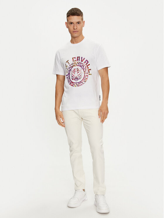 Just Cavalli Just Cavalli Majica 76OAHC17 Bela Regular Fit
