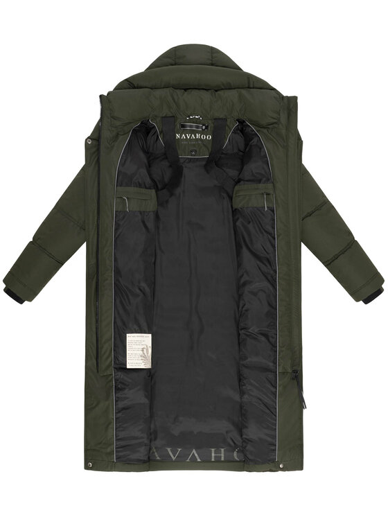Navahoo Navahoo Kurtka zimowa Engelsfeder Zielony Regular Fit