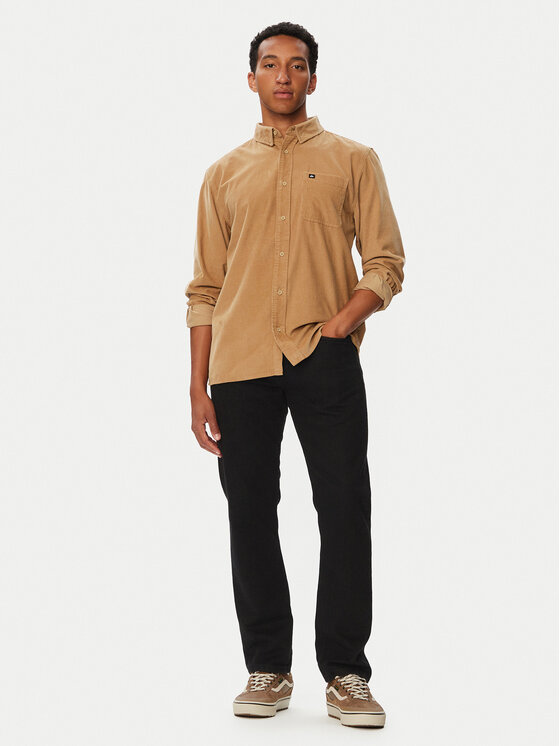 Billabong Billabong Πουκάμισο Smoke Trail Cord EQYWT04692 Ανοιχτό καφέ Regular Fit