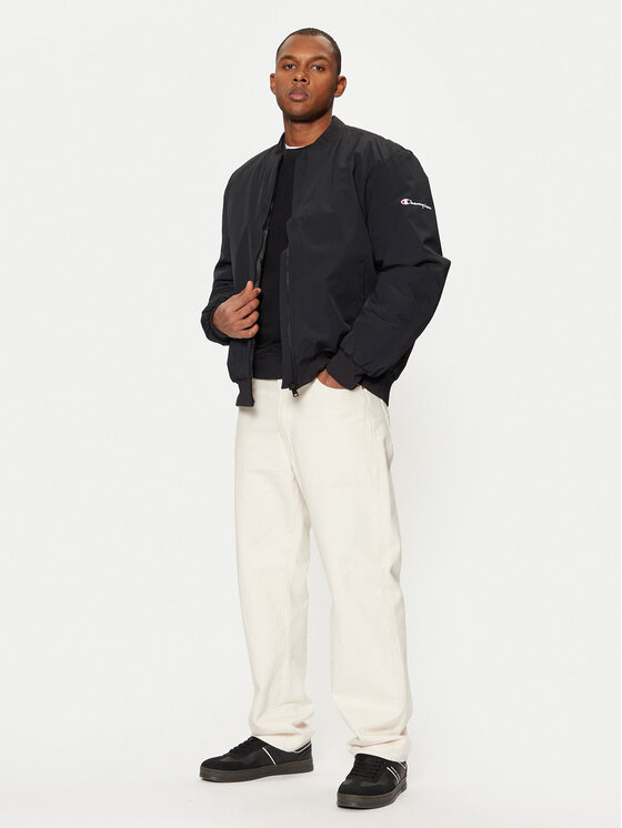 Champion Champion Kurtka bomber 220344 Czarny Regular Fit