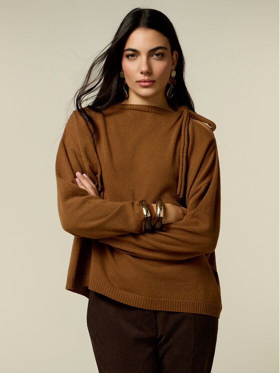 Oltre Oltre Maglione M212E002232N012 Marrone Regular Fit