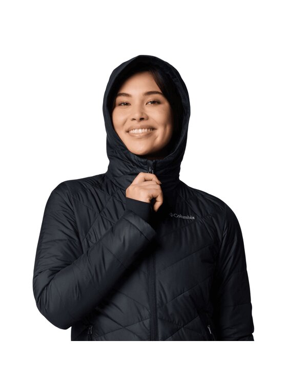 Columbia Columbia Kurtka zimowa Heavenly™ Hooded Jacket Czarny Regular Fit