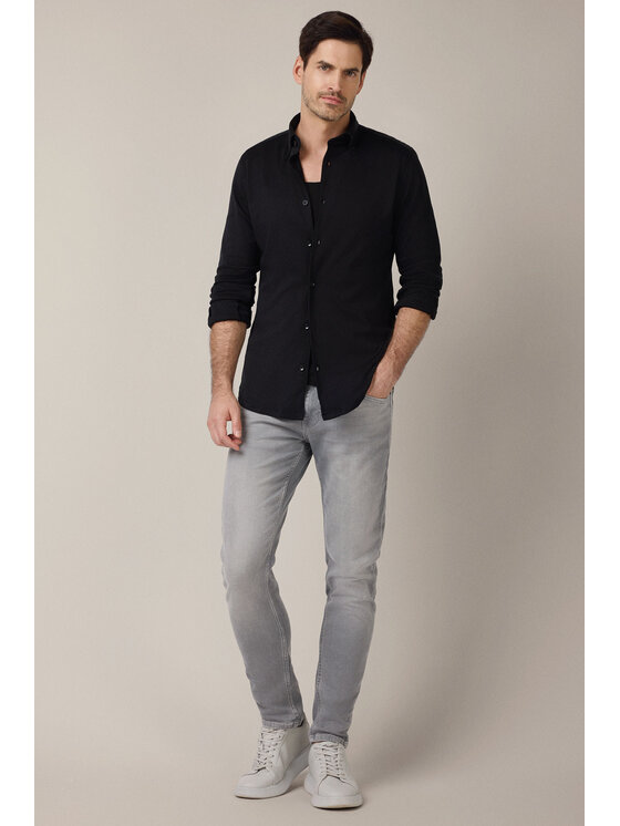 Lancerto Lancerto Koszula Giada KO073225000003 Czarny Slim Fit