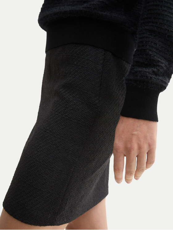 Tom Tailor Tom Tailor Mini suknja 1044649 Crna Regular Fit