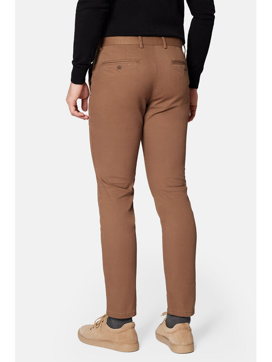 Lancerto Lancerto Chinosy Monaco SP082223000011 Brązowy Slim Fit