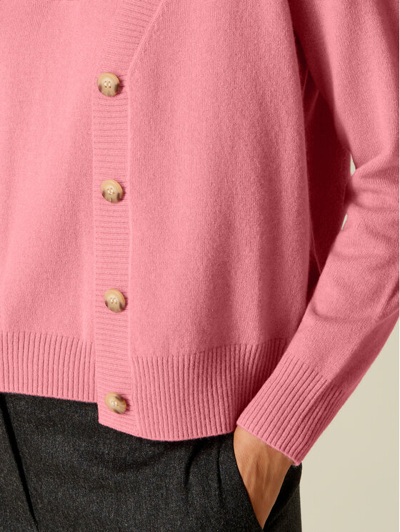 Oltre Oltre Sweter M333J005587N006 Różowy Regular Fit