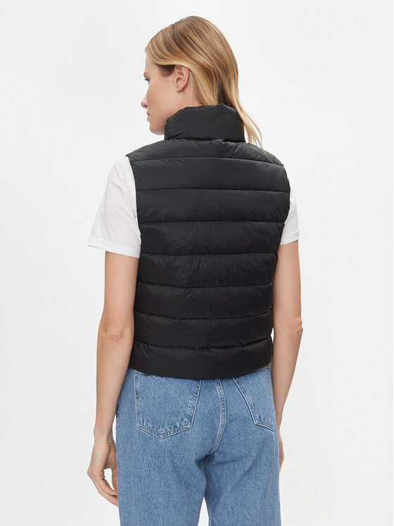 ONLY ONLY Αμάνικο Μπουφάν Madie 15308180 Μαύρο Regular Fit