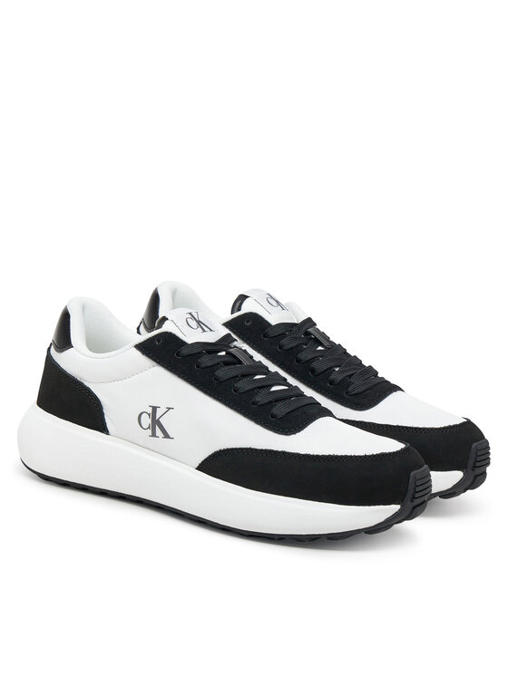 Calvin Klein Jeans Calvin Klein Jeans Laisvalaikio batai Athleisure Runner Laceup Mix Wn YW0YW01774 Balta