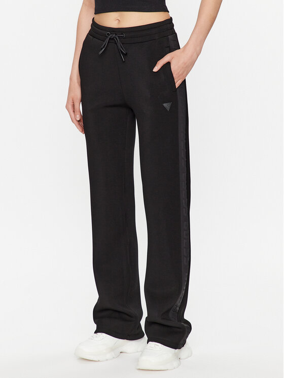 Guess Teplákové nohavice V3RB21 K7UW2 Čierna Regular Fit