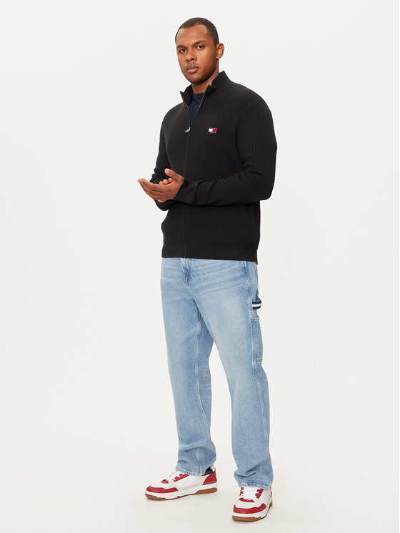 Tommy Jeans Tommy Jeans Sweter DM0DM19435 Czarny Slim Fit