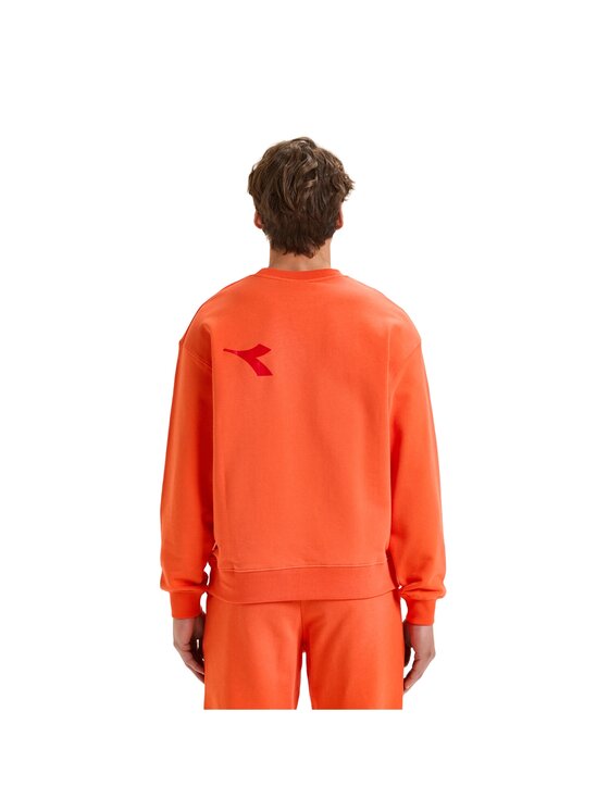 Diadora Diadora Bluza SWEATSHIRT CREW MANIFESTO Pomarańczowy Basic Fit