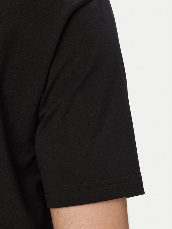 BOSS BOSS Póló Ts Globe Logopattern 50559363 Fekete Regular Fit