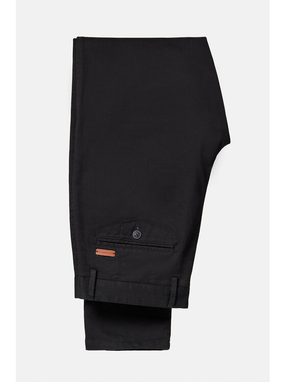 Lancerto Lancerto Spodnie materiałowe Monaco SP082123000006 Czarny Slim Fit