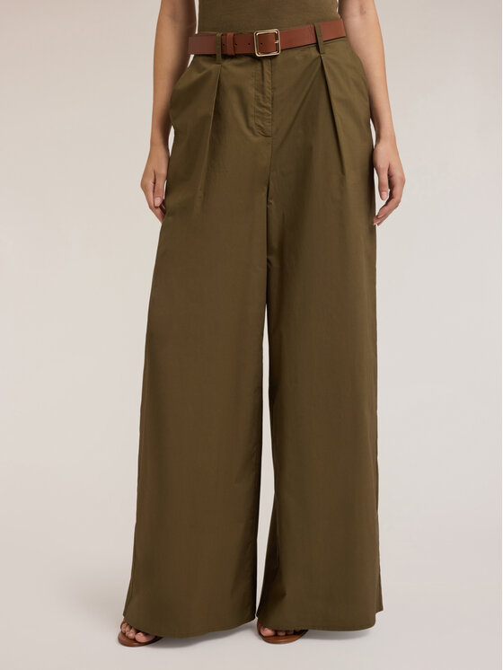 Motivi Motivi Pantaloni di tessuto P061Q004080N035 Verde Over Fit