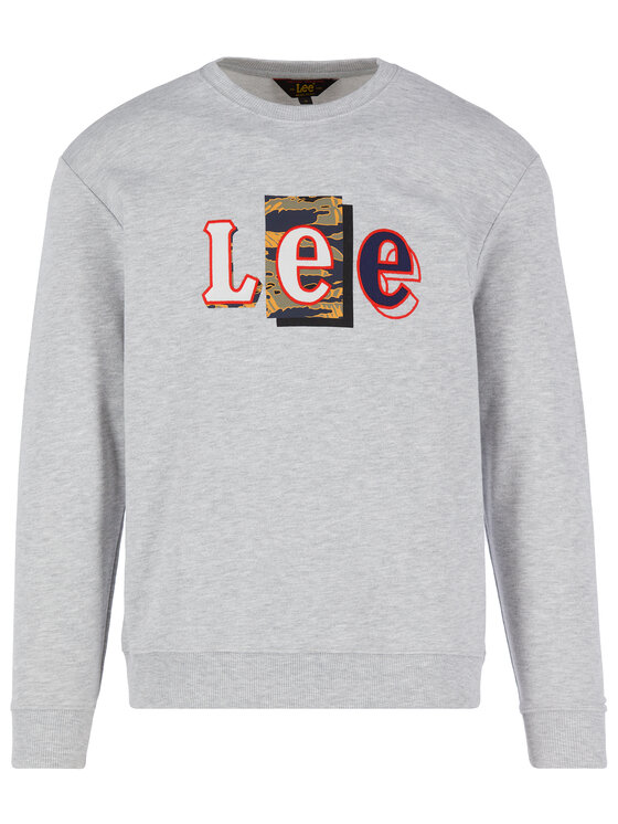 Lee Lee Felpa Seasonal Camo L80ASP03 112121282 Grigio Regular Fit