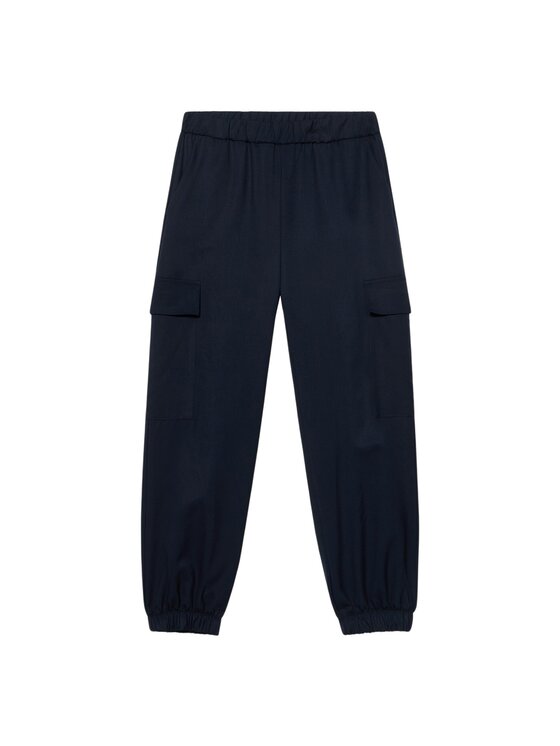Oltre Oltre Pantaloni di tessuto P080J002594N034 Blu Boy Fit