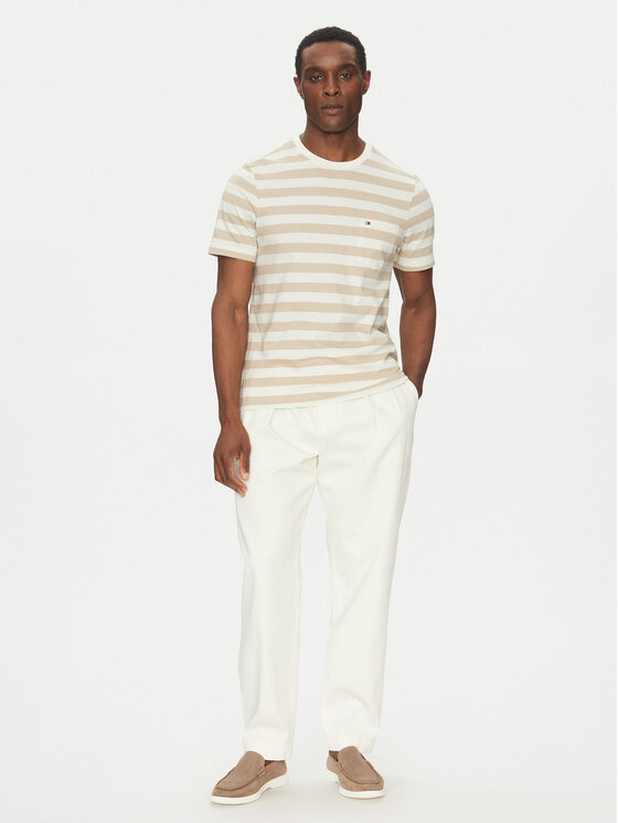 Tommy Hilfiger Tommy Hilfiger Póló Essential MW0MW37283 Bézs Regular Fit