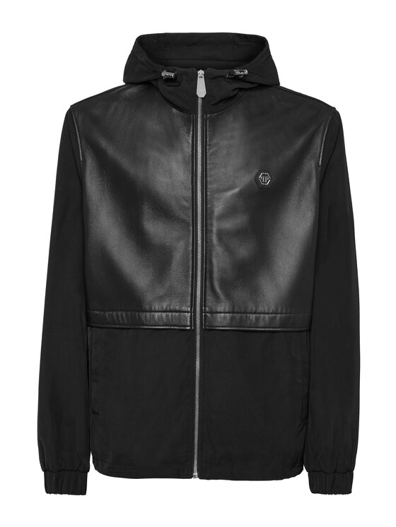 PHILIPP PLEIN PHILIPP PLEIN Vatovaná bunda 22287 Čierna Regular Fit