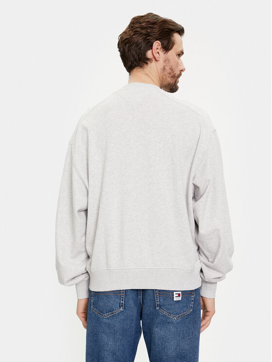 Tommy Jeans Tommy Jeans Džemperis ar kapuci Varsity DM0DM18386 Pelēks Boxy Fit