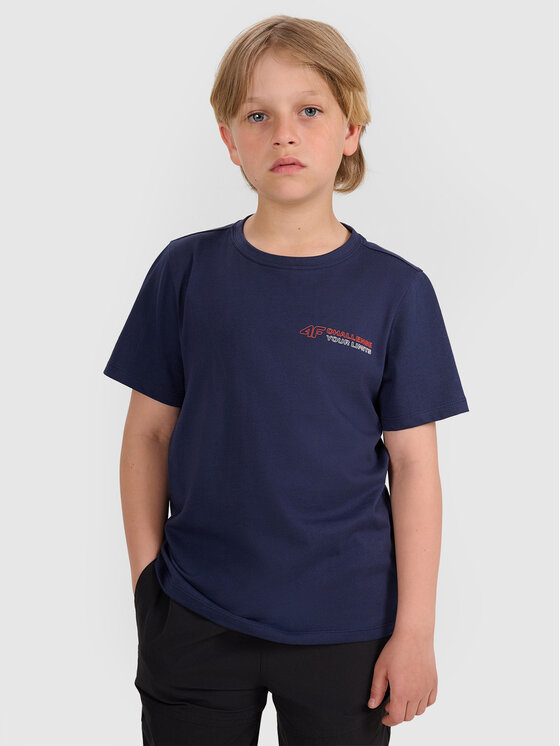 4F 4F T-Shirt URBAN COMMUTER Granatowy Regular Fit