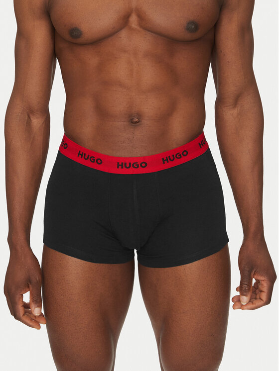 HUGO HUGO Set od 3 para bokserica Trunk Triplet Pack 50532611 Siva