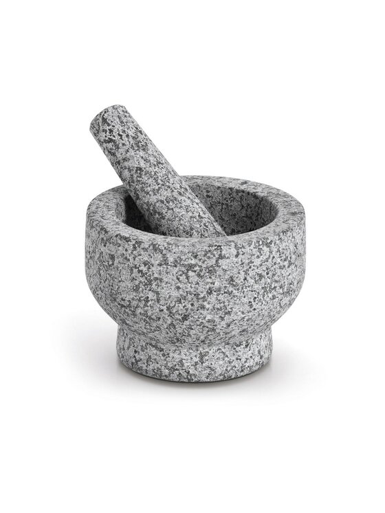 MIAhome MIAhome Moździerz z granitu 10x14x14 cm MORUTARU Szary