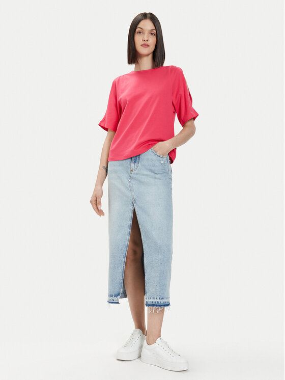 United Colors Of Benetton United Colors Of Benetton Majica 3BL0D1078 Roza Regular Fit
