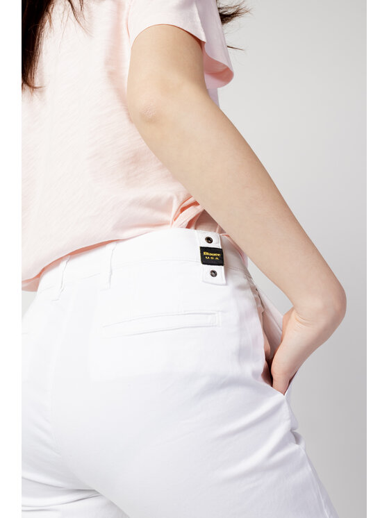 Blauer Blauer Pantaloni da donna TINTA UNITA Bianco To Fit