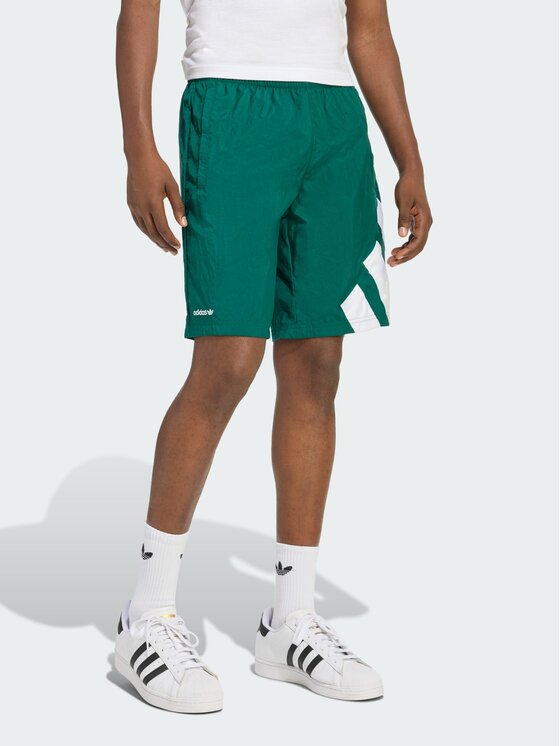 adidas adidas Szorty materiałowe 159138 Zielony Regular Fit